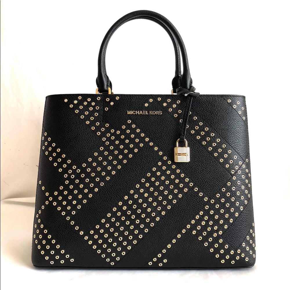 MICHAEL KORS ADELE GROMMET TOTE BAG